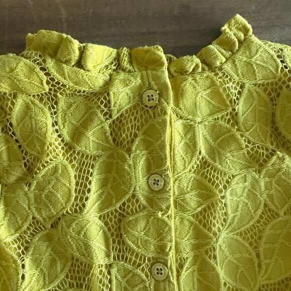 Genuine Kids by OshKosh Yellow Lace Dress Girls' 4T - Picture 6 of 12